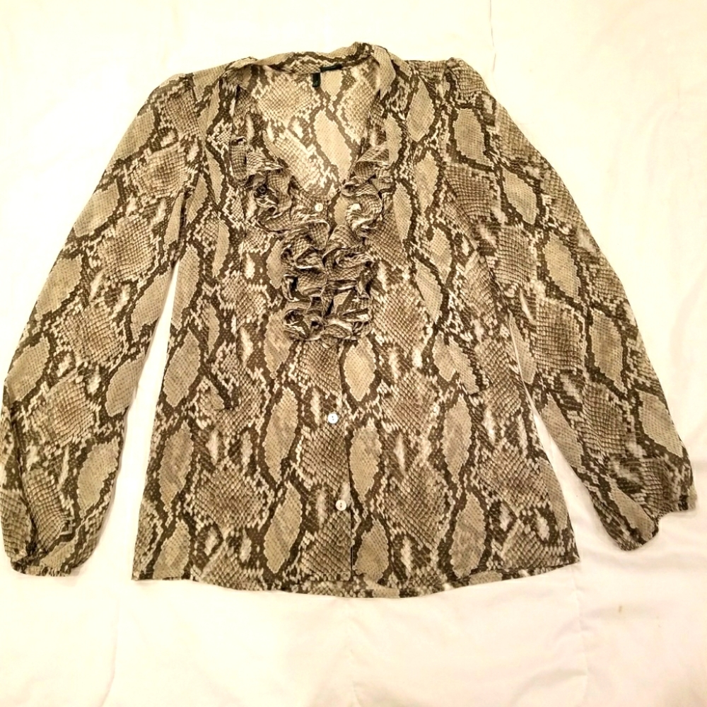 Snake print blouse